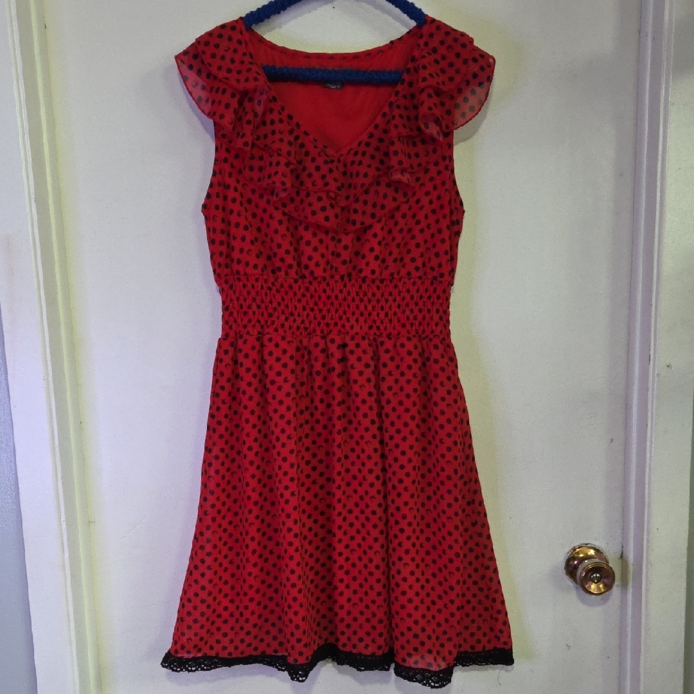 Suzy Shier Red and Black Dress